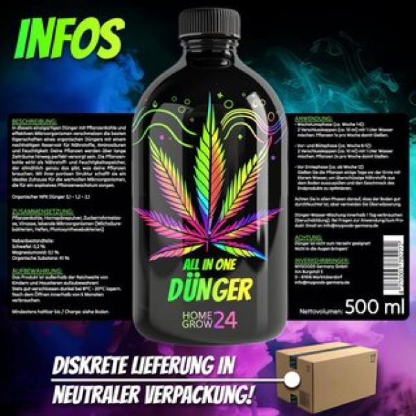 Homegrow24 All in One Dünger 500ml